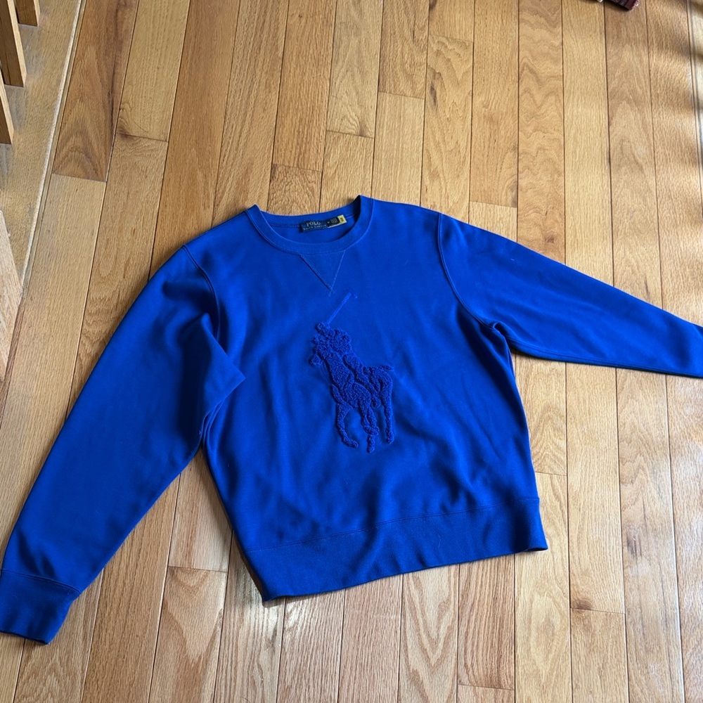 Men's Royal Blue Polo Sweater